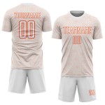 Uniform Sports Sublimation Custom Jersey Shape Orange Geometric White Soccer